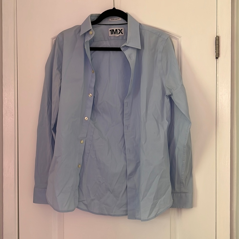 Express dress shirt light blue
